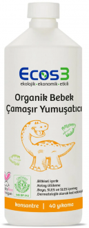 Ecos3 Organik Bebek Çamaşır Yumuşatıcı 40 Yıkama Deterjan kullananlar yorumlar